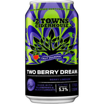 2 Towns Ciderhouse Two Berry Dream Cider 6-Pack - LoveScotch.com
