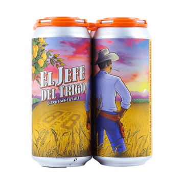 8one8 Brewing 'El Jefe del Trigo' Citrus Wheat Ale Beer 4-Pack - LoveScotch.com