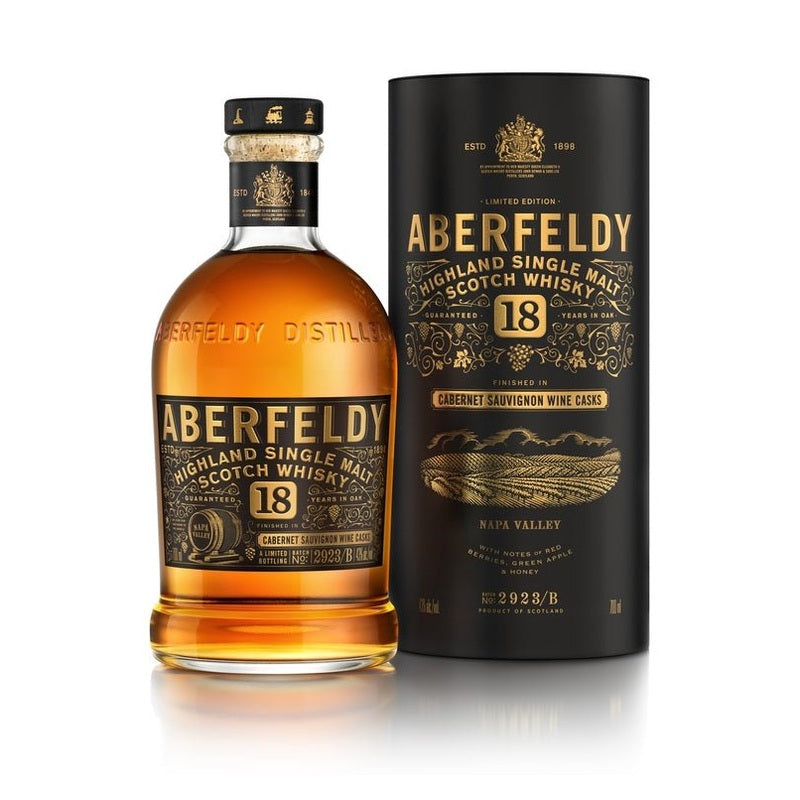 Aberfeldy 18 Year Old 'Cabernet Sauvignon Cask' Highland Single Malt Scotch Whisky - LoveScotch.com