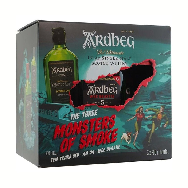 Ardbeg 'The Three Monsters of Smoke' Islay Single Malt Scotch Whisky 3-Pack Set - LoveScotch.com