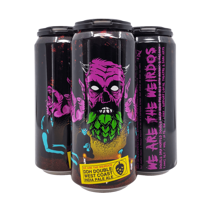 Beer Zombies Brewing Co. We Are The Weirdos West Coast DIPA Beer 4-Pack - ForWhiskeyLovers.com