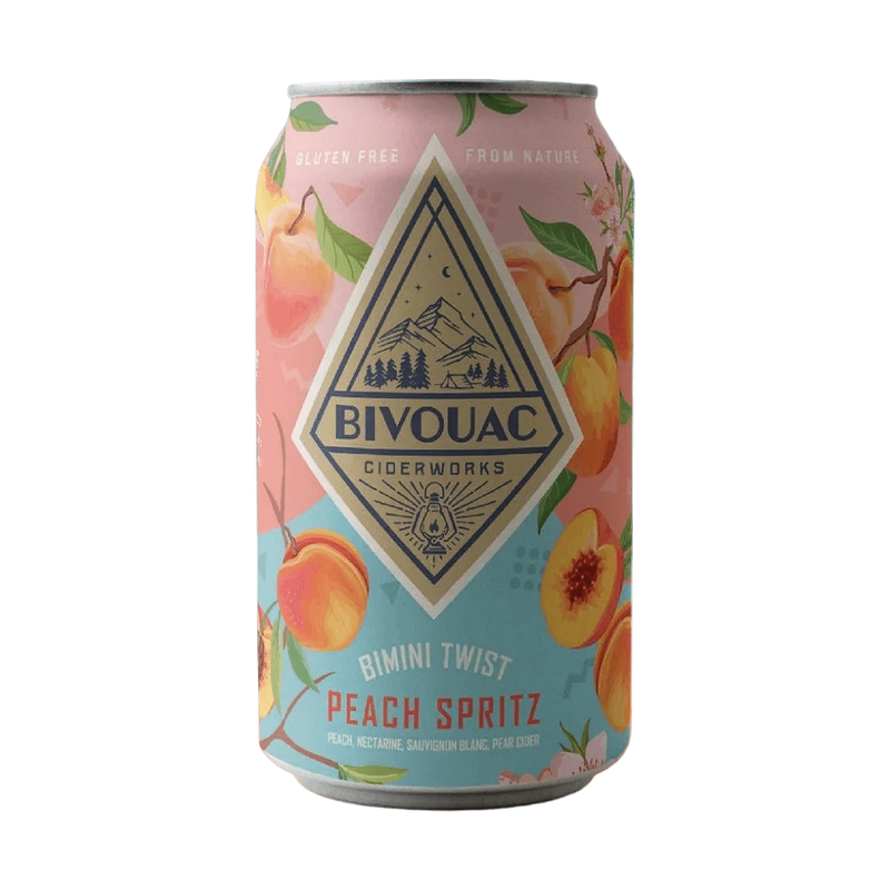 Bivouac Ciderworks 'Bimini Twist' Peach Spritz Cider 4-Pack - LoveScotch.com