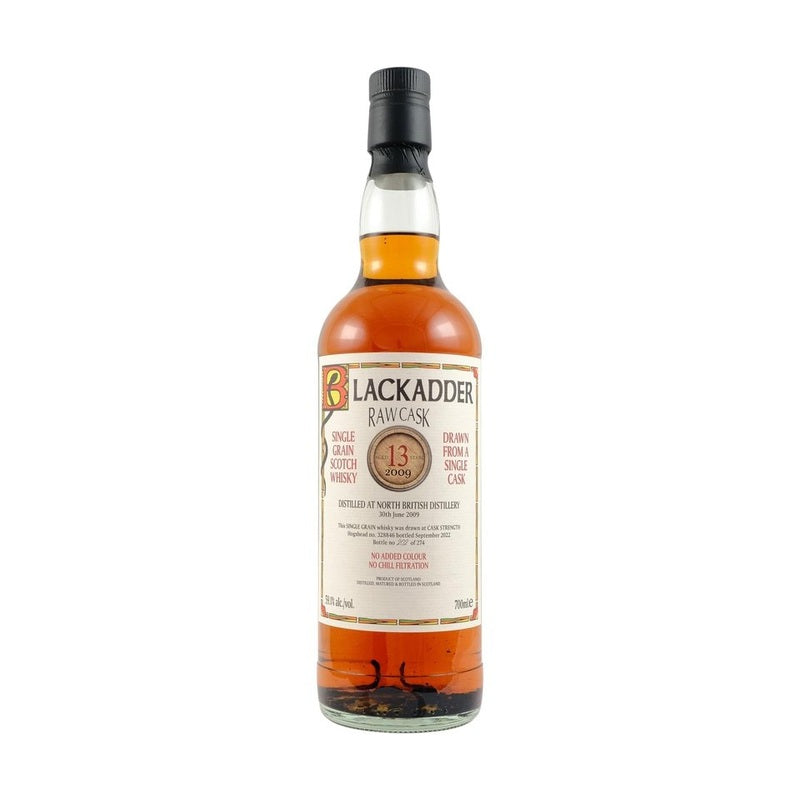 Blackadder Raw Cask 2009 North British 13YO Single Grain Scotch Whisky - LoveScotch.com