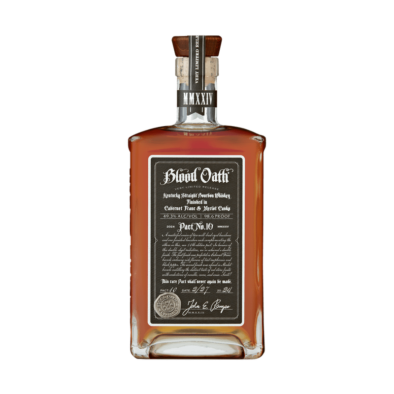 Blood Oath Pact No. 10 Cabernet Franc & Merlot Cask Finish Kentucky Straight Bourbon Whiskey - LoveScotch.com