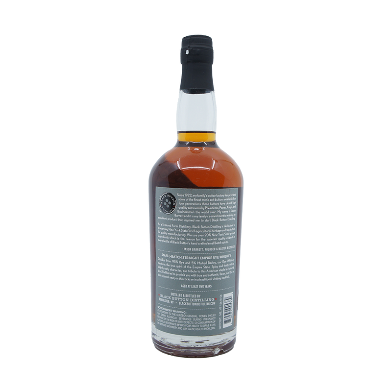Black Button Empire Straight Rye Whiskey - LoveScotch.com