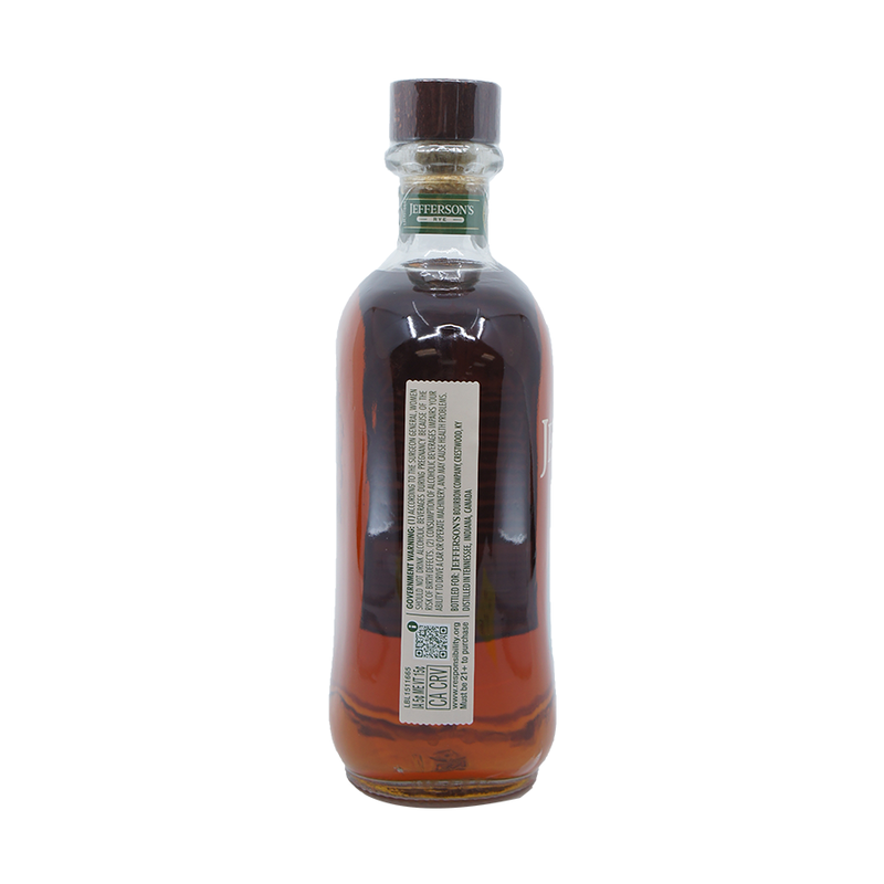 Jefferson's Small Batch Kentucky Straight Rye Whiskey - LoveScotch.com