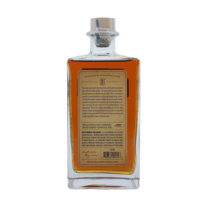 Woodinville Applewood Staves Straight Bourbon Whiskey