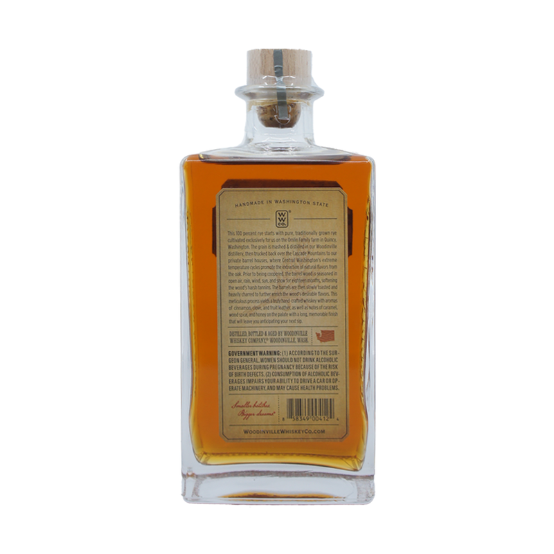 Woodinville Straight 100% Rye Whiskey