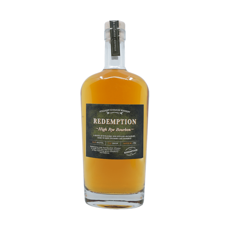 Redemption High Rye Straight Bourbon Whiskey - LoveScotch.com