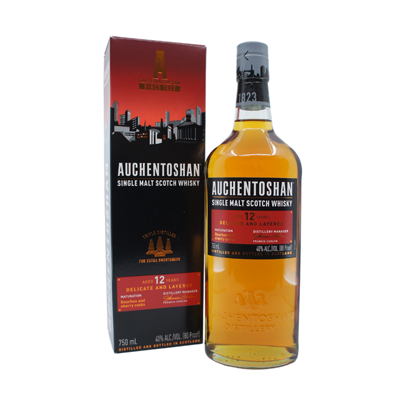 Auchentoshan 12 Year Old Lowland Single Malt Scotch Whisky - LoveScotch.com