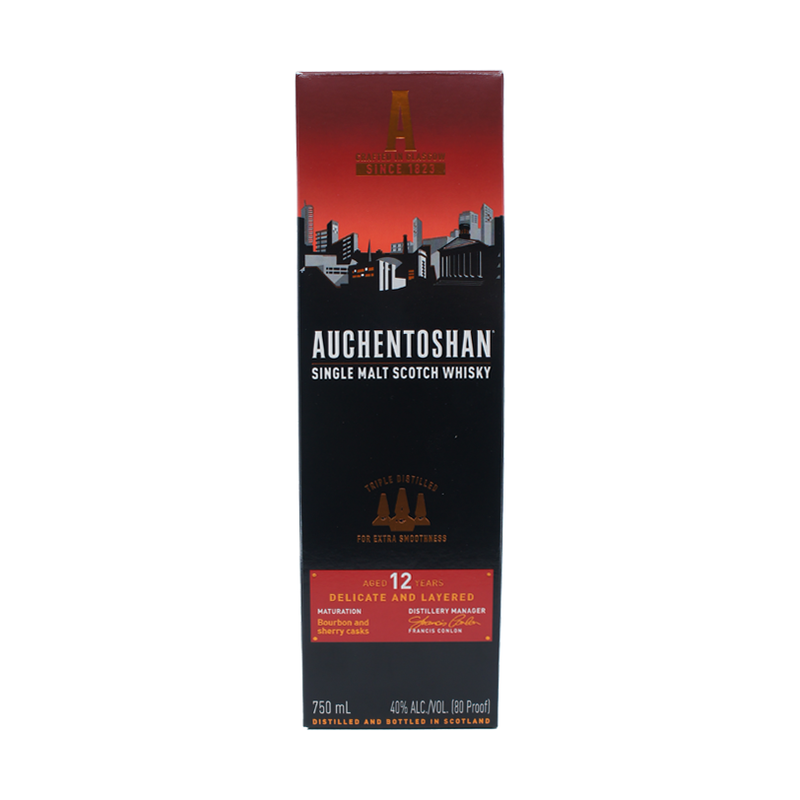 Auchentoshan 12 Year Old Lowland Single Malt Scotch Whisky - LoveScotch.com