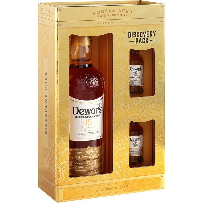 Dewar's 'Discovery Pack' 15yr Special Reserve + 12yr 50ml + 18yr 50ml Gift Set - LoveScotch.com 