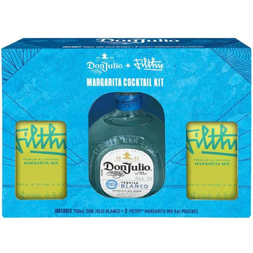 Don Julio Blanco Tequila + 2 Filthy Margarita Mix Set Pack - LoveScotch.com