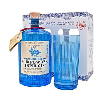 Drumshanbo Gunpowder Irish Gin w/Glass Gift Set - LoveScotch.com