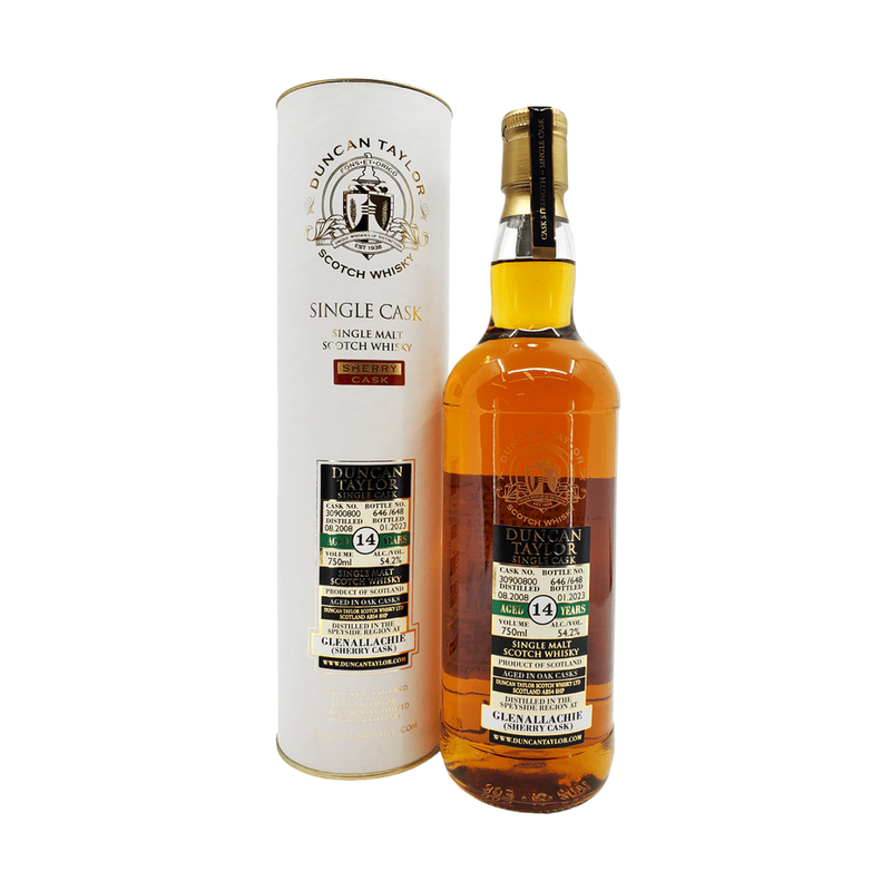 Duncan Taylor 14 Year Old Glenallachie 2008 Sherry Cask Single Malt Scotch Whisky - LoveScotch.com