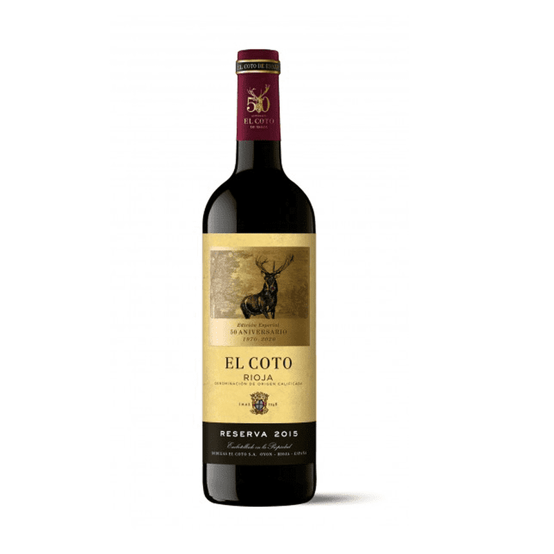 El Coto 50th Anniversary Rioja Reserva 2015 - LoveScotch.com