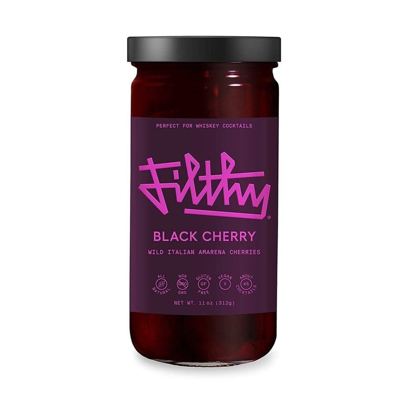 Filthy Food Black Cherry Cocktail Garnish 11oz - LoveScotch.com