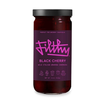 Filthy Food Black Cherry Cocktail Garnish 11oz - LoveScotch.com