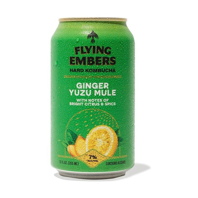 Flying Embers Ginger Yuzu Mule Hard Kombucha 6-Pack - LoveScotch.com