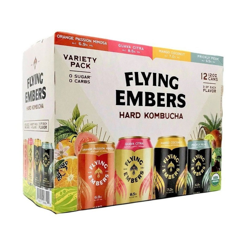 Flying Embers High ABV Heaven Hard Kombucha Variety 12-Pack - LoveScotch.com