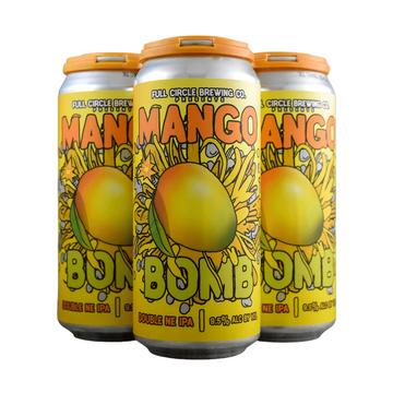 Full Circle Brewing Co. Mango Bomb Double NE IPA Beer 4-Pack - LoveScotch.com