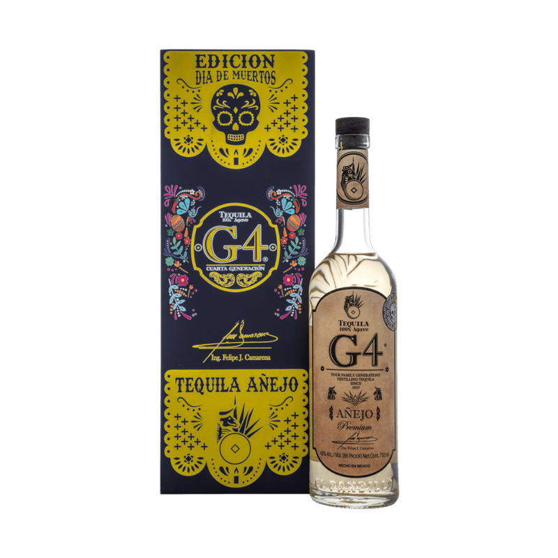 G4 Día de Muertos Añejo Tequila Purple Box - LoveScotch.com