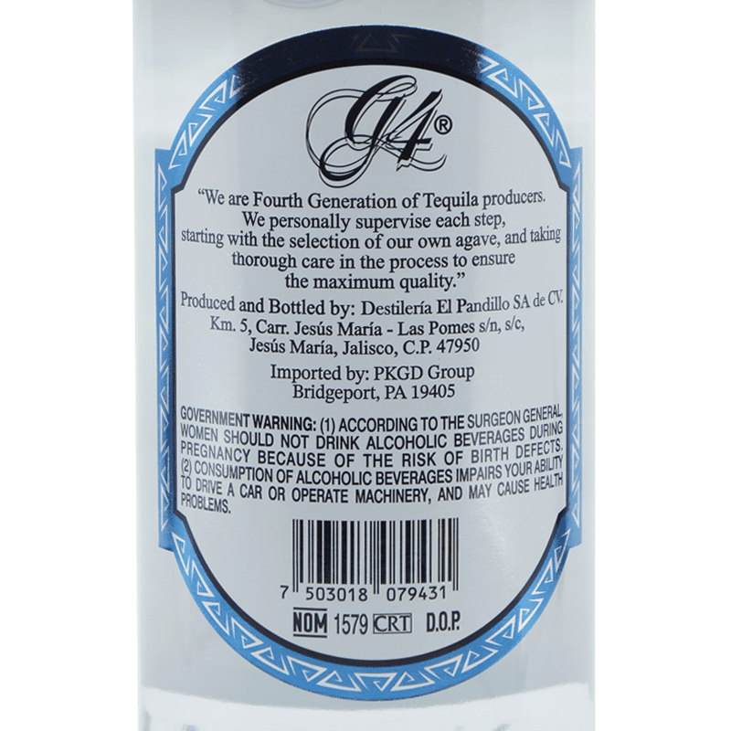 G4 Tequila Clasico Blanco - LoveScotch.com