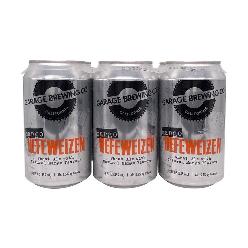 Garage Brewing Co. Mango Hefeweizen Wheat Ale Beer 6-Pack - ForWhiskeyLovers.com