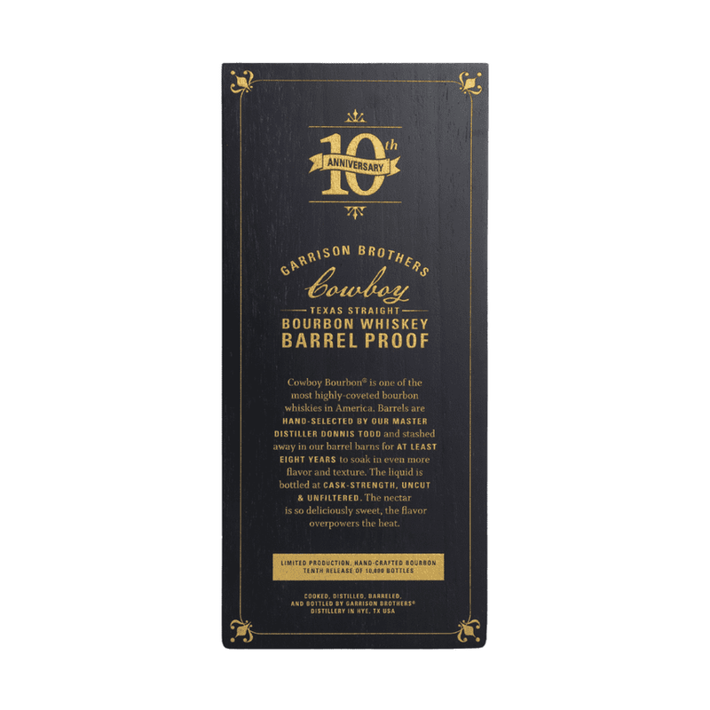 Garrison Brother's 2024 Cowboy Bourbon 10th Anniversary Pre-Order - LoveScotch.com