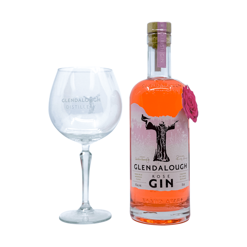 Glendalough Rose Gin + Coupe Kit - LoveScotch.com