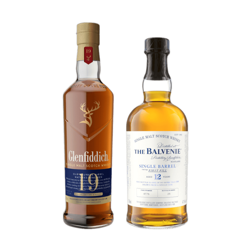 Glenfiddich 19 & Balvenie 12 Single Barrel Combo Pre-Order - LoveScotch.com