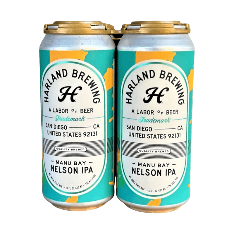 Harland Brewing Manu Bay Nelson IPA Beer 4-Pack - LoveScotch.com