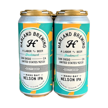 Harland Brewing Manu Bay Nelson IPA Beer 4-Pack - LoveScotch.com