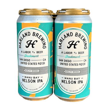 Harland Brewing Manu Bay Nelson IPA Beer 4-Pack - LoveScotch.com