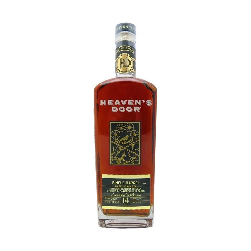 Heaven's Door Single Barrel Cask Strength Caribbean Rum Casks Finish Straight Bourbon Whiskey - LoveScotch.com