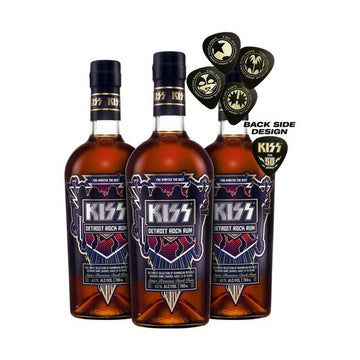 KISS Detroit Rock Rum Buy 2 get 3 + 4 Guitar Picks Bundle - LoveScotch.com