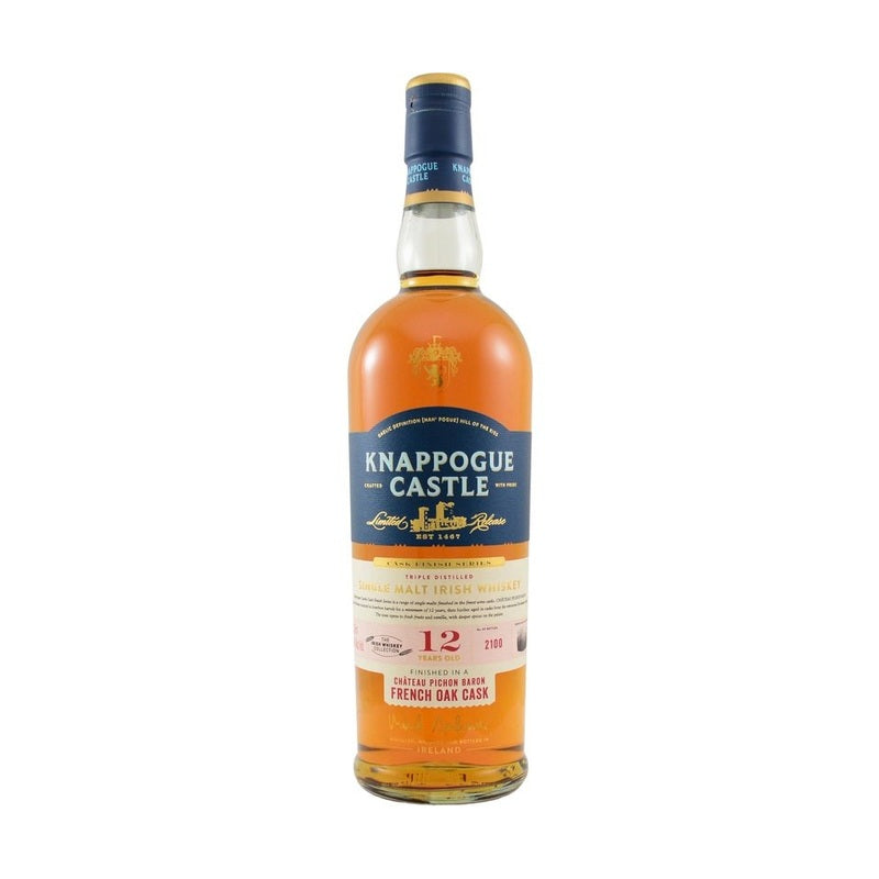 Knappogue Castle 12 Year Old Chateau Pichon Baron French Oak Cask Finish Single Malt Irish Whiskey - LoveScotch.com