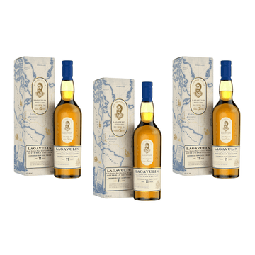 Lagavulin 11 Year Offerman Edition Caribbean Rum Cask Finish 3 Bottle Bundle Pre-Sale - LoveScotch.com 