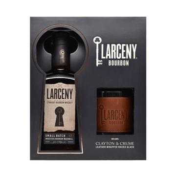 Larceny 1870 Small Batch Kentucky Straight Bourbon Whiskey with Leather Rocks Glass - LoveScotch.com