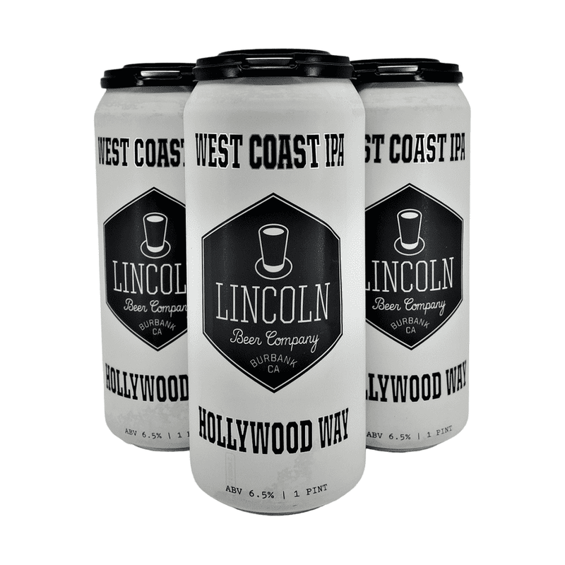Lincoln Beer Co. Hollywood Way West Coast IPA Beer 4-Pack - LoveScotch.com