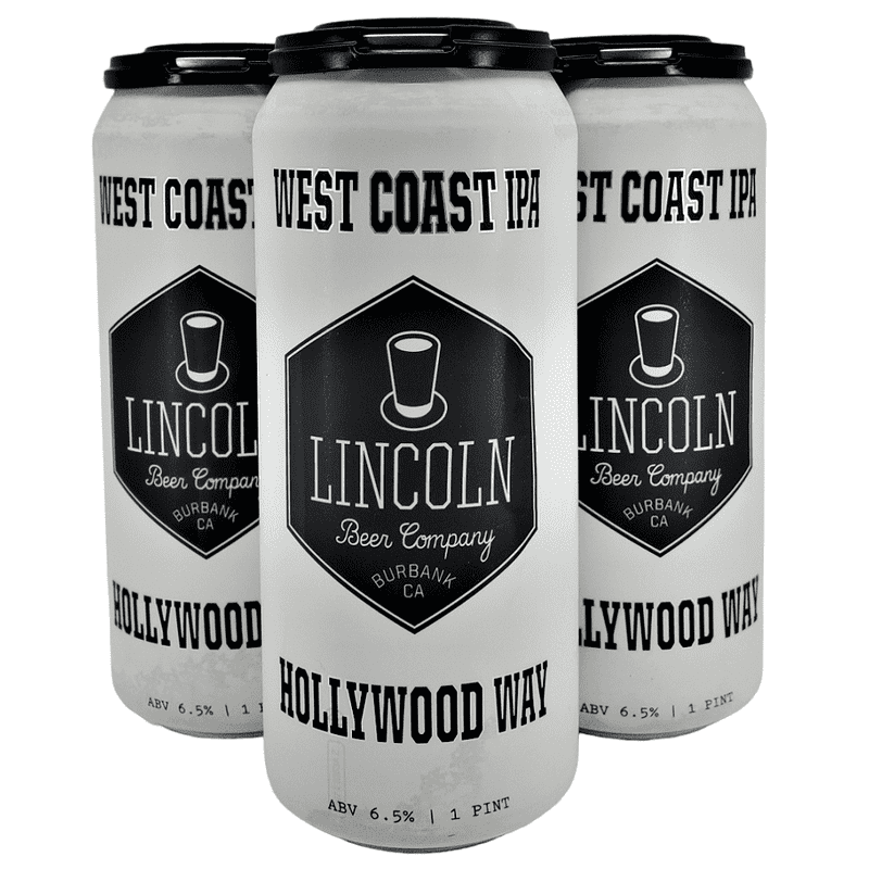 Lincoln Beer Co. Hollywood Way West Coast IPA Beer 4-Pack - LoveScotch.com