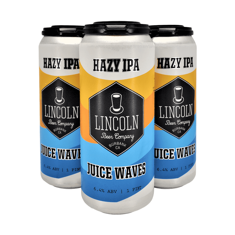 Lincoln Beer Co. Juice Waves Hazy IPA Beer 4-Pack - LoveScotch.com