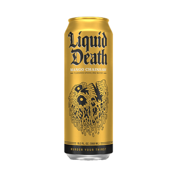 Liquid Death Chainsaw Mango Flavored Sparkling Water - LoveScotch.com