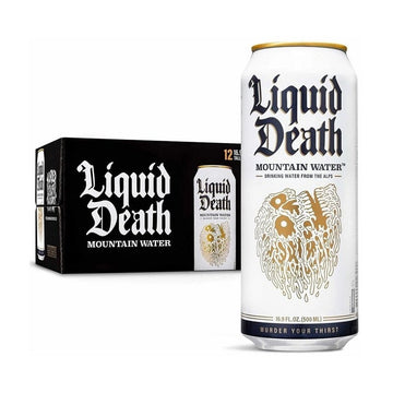 Liquid Death Mountain Water 12-Pack - LoveScotch.com