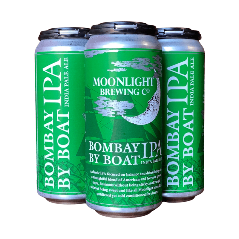 Moonlight Brewing Co 'Bombay by Boat' IPA 4-Pack - LoveScotch.com