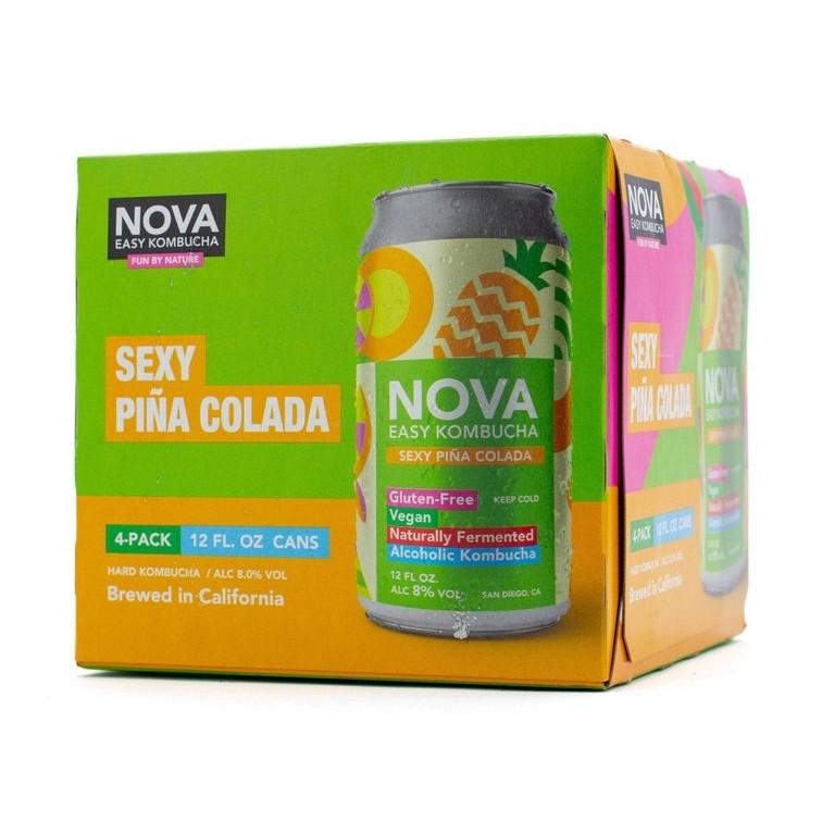 Nova Easy Kombucha Sexy Pina Colada 4-Pack - LoveScotch.com
