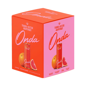 ONDA Tequila Seltzer 'Grapefruit' 4-Pack - LoveScotch.com
