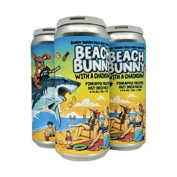 Paperback Brewing Co. Beach Bunny with a Chainsaw! Hazy IPA Beer 4-Pack - ForWhiskeyLovers.com