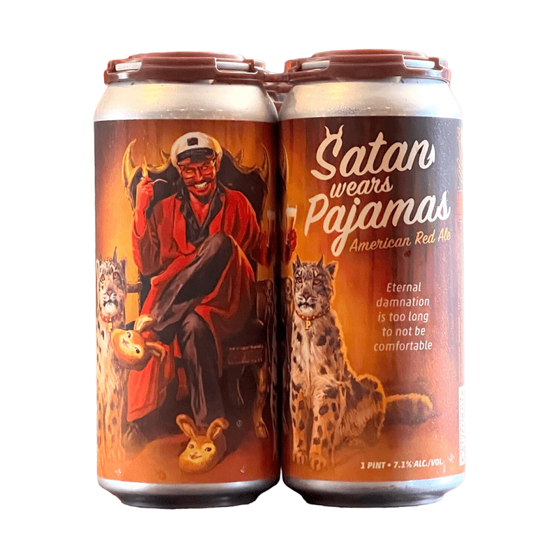 Paperback Brewing Co. Satan Wears Pajamas American Red Ale Beer 4-Pack - ForWhiskeyLovers.com