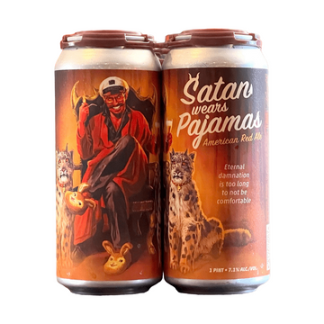 Paperback Brewing Co. Satan Wears Pajamas American Red Ale Beer 4-Pack - ForWhiskeyLovers.com